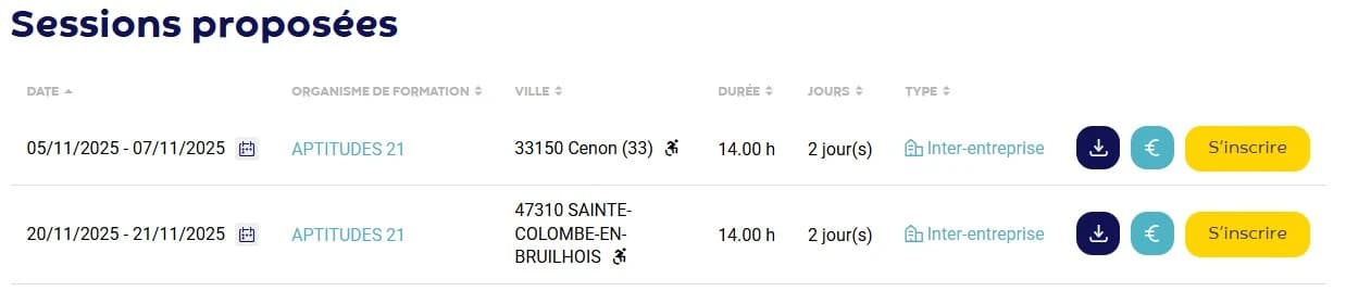 Sessions ouverte pour une formation OPCO EP Sélexion