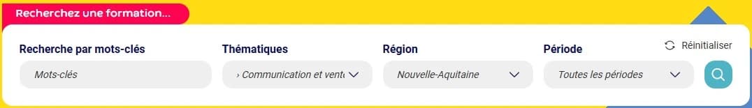 Barre de recherche OPCO EP Sélexion