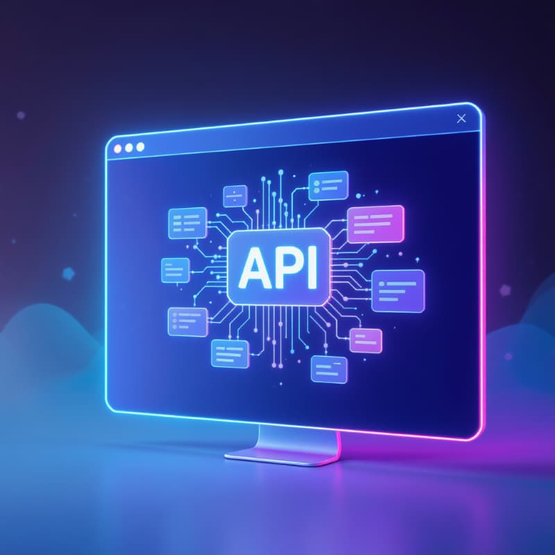 Illustration : un ordinateur utilisant une API