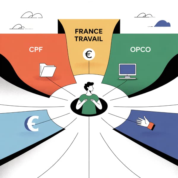 Illustration des multiples choix de financements de formation