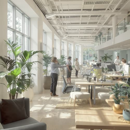 Open space : ambiance de travail sain et sécurisé